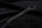 Crescent Moon Hair Fork – Black Velvet