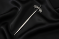 Dragon Wing Hair Stick – Black Satin