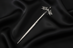 Dragon Wing Hair Stick – Black Satin
