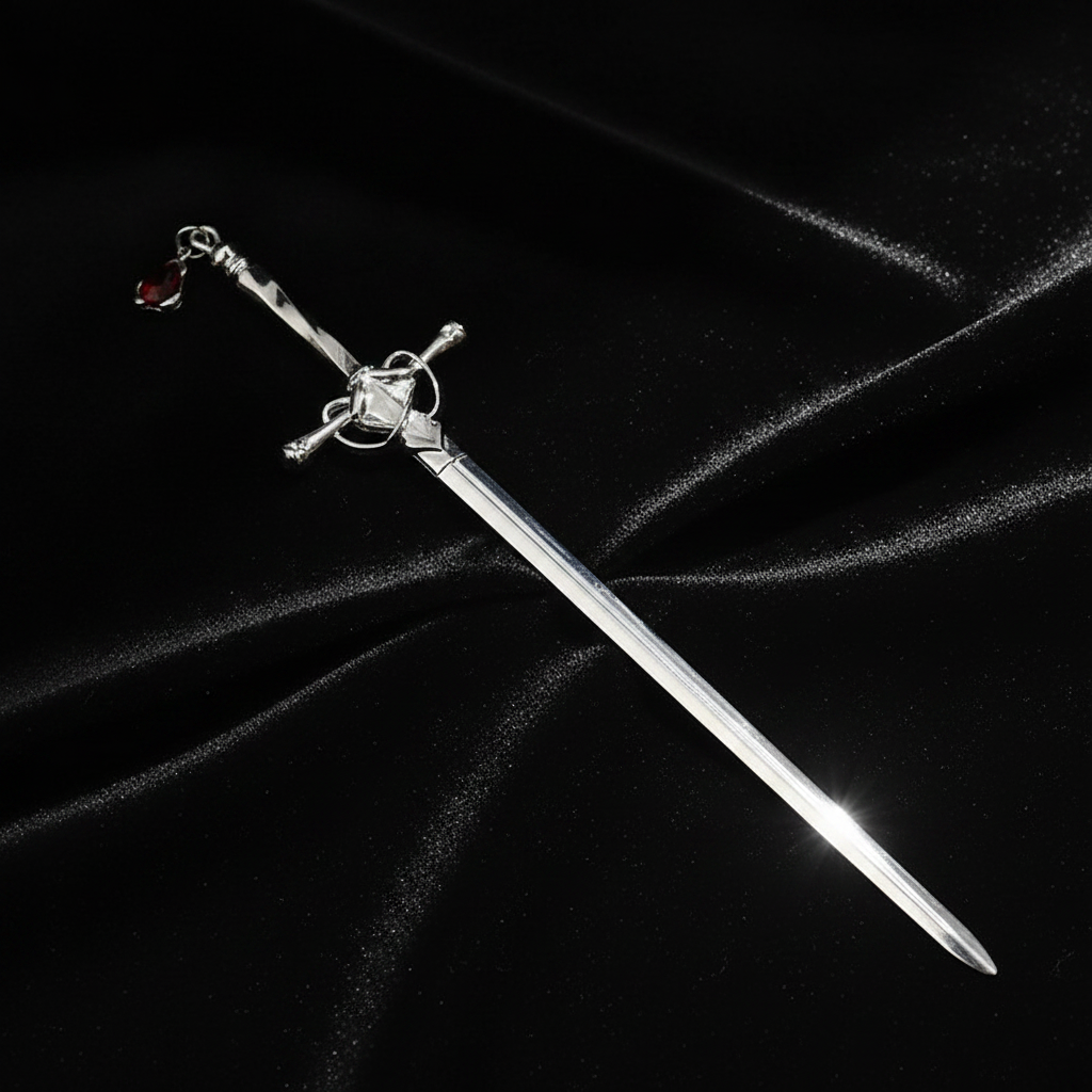 Iron Oath Hair Pin – Black Velvet