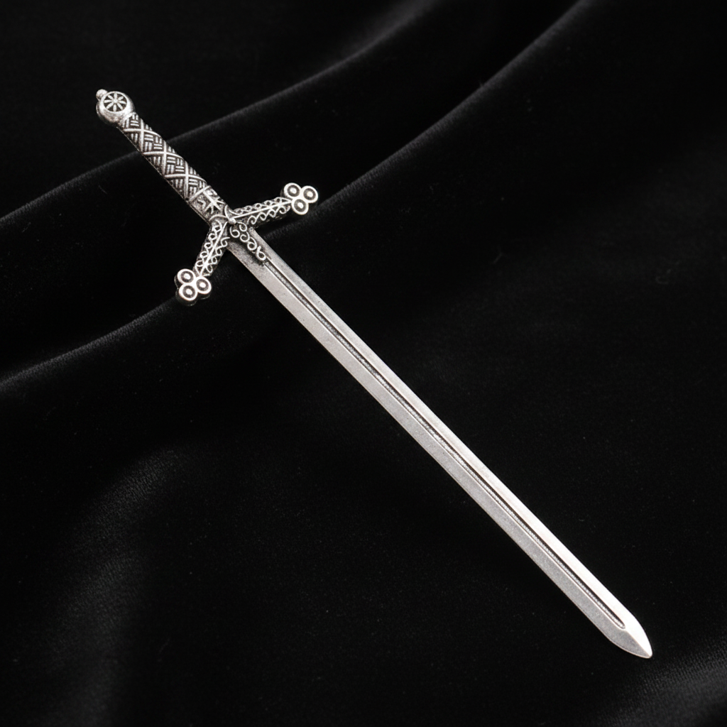 Obsidian Blade Hair Pin – Black Velvet