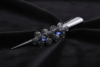 Sapphire Bloom Barrette – v5