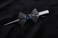 Sapphire Bow Barrette – v1