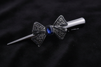 Sapphire Bow Barrette – v1