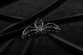 Spider Claw Hair Clip – Black – Black Velvet