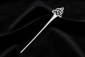 Triquetra Hair Pin – Black Velvet