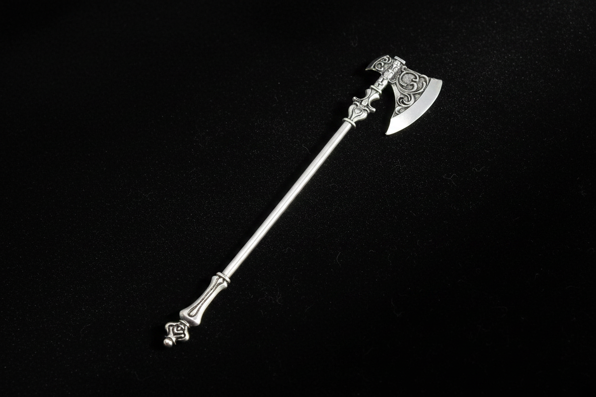 Viking Axe Hair Pin – Black Velvet